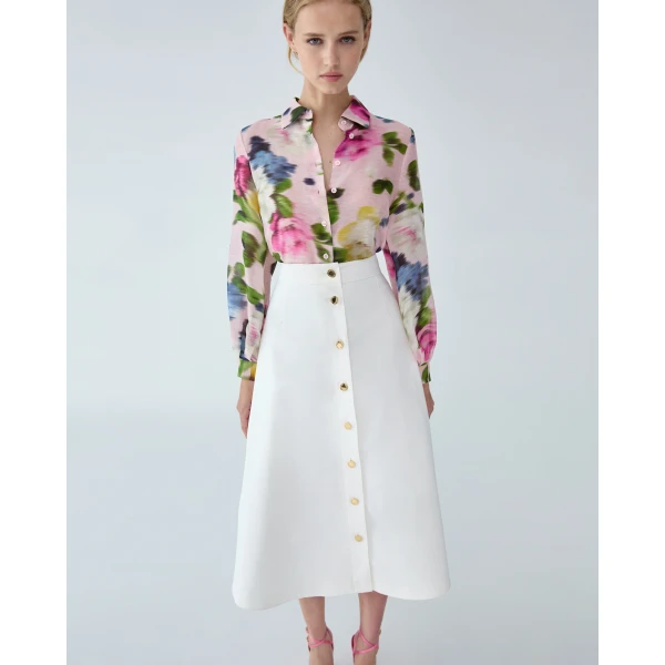 Carolina Herrera Floral-Print Shirt, view 4