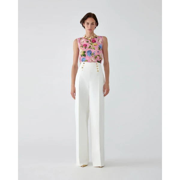 Carolina Herrera Floral-Print Tank, view 2