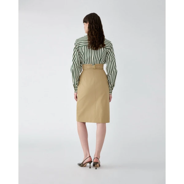 Carolina Herrera Gabardine Pencil Skirt, view 3