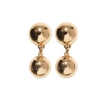 Carolina Herrera Gold Ball Drop Earrings