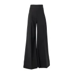 Carolina Herrera High-Rise Wide-Leg Pants in Black