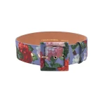 Carolina Herrera Hydrangea Print Icon Belt