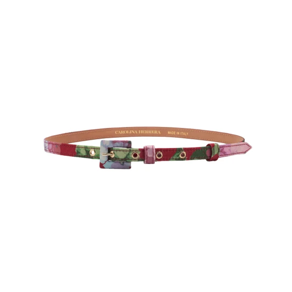 Hydrangea Print Skinny Belt