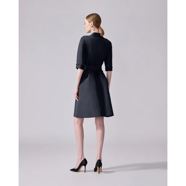 Carolina Herrera Icon Shirt Dress in Midnight, view 3