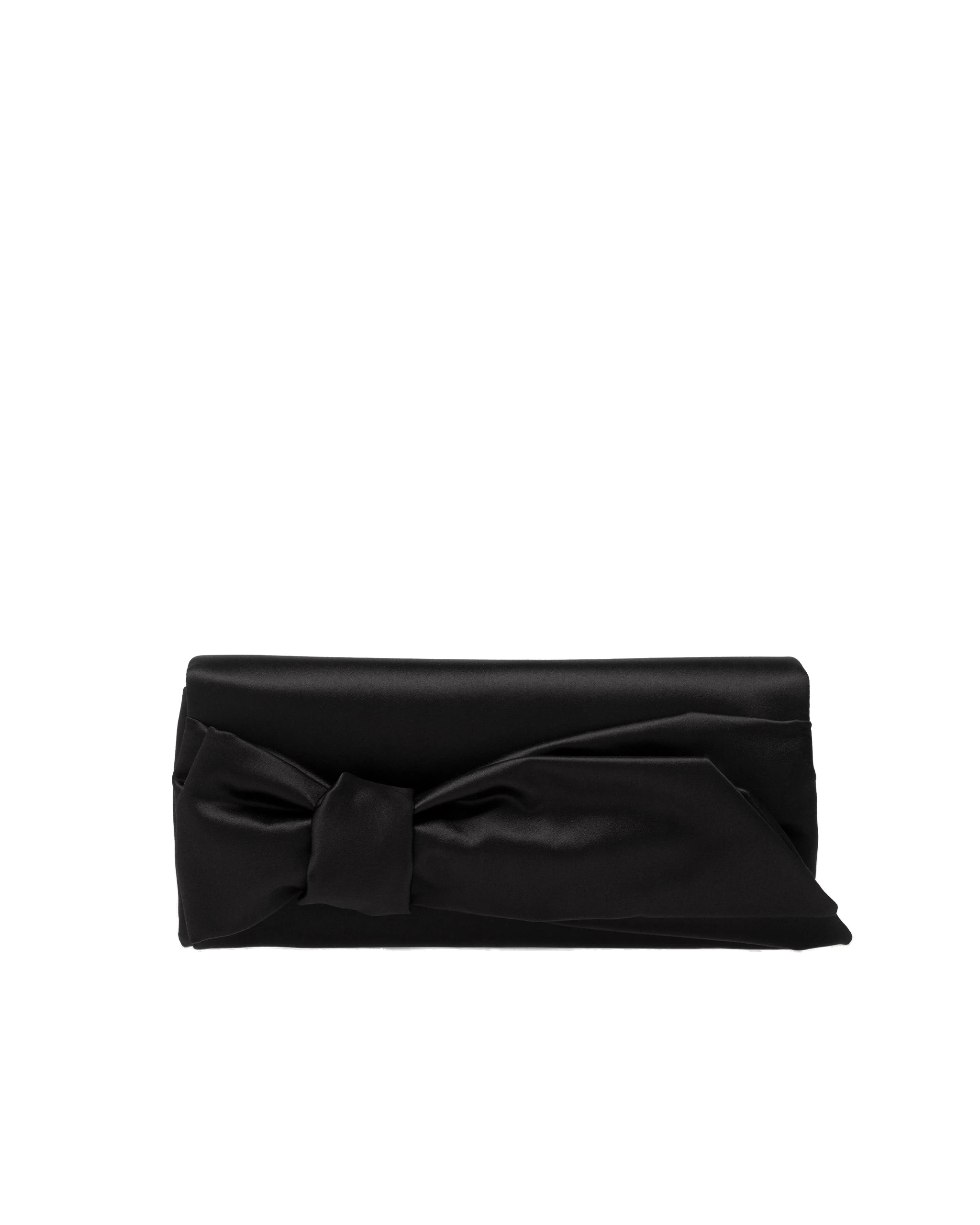 Carolina Herrera Karlita Satin Clutch with Bow in Black | Bags | Luxury Shoes Carolina Herrera Karlita Satin Clutch with Bow in Black