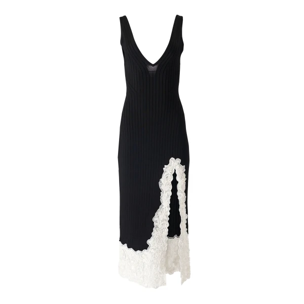 Lace-Trim Slip Dress