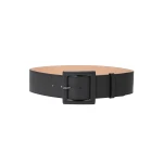 Carolina Herrera Large Square Buckle Belt in Black