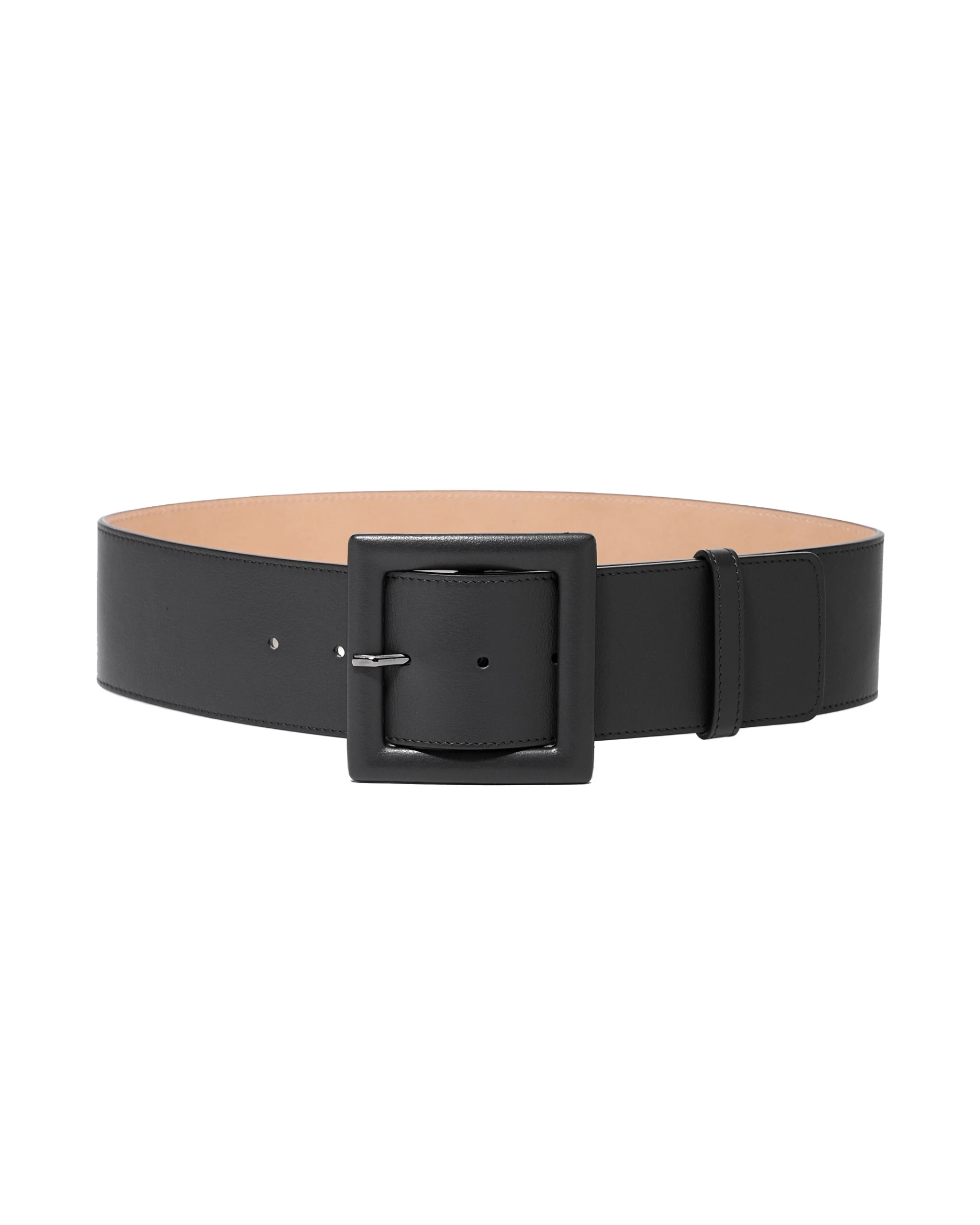 Carolina Herrera Large Square Buckle Belt in Black | Accessories | Luxury Shoes Carolina Herrera Large Square Buckle Belt in Black