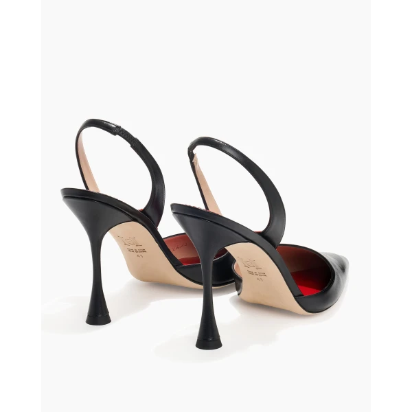 Carolina Herrera Leather Slingback Pumps in Black, view 5