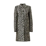 Carolina Herrera Leopard Spot Jacquard Coat