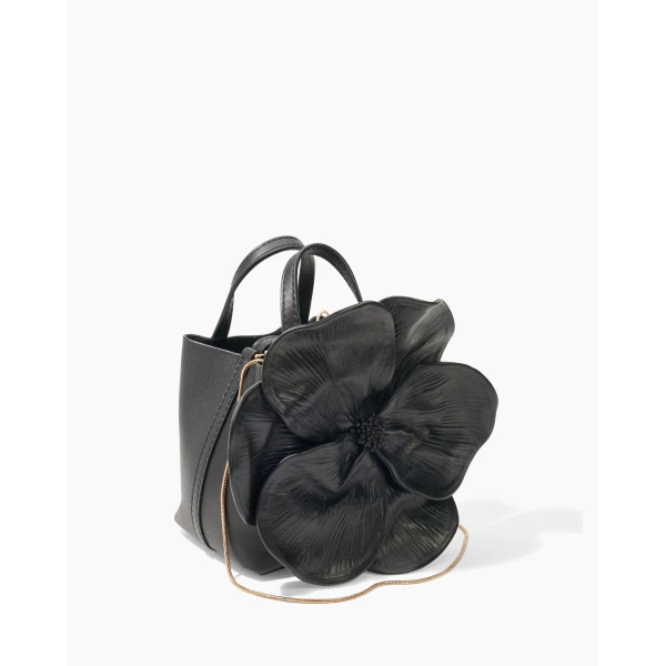 Carolina Herrera Matryoshka Flora XXS Mini Handbag in Black, view 5
