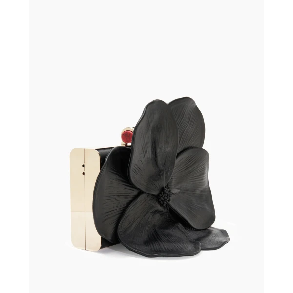 Carolina Herrera Matryoshka M Small Clutch in Black, view 2