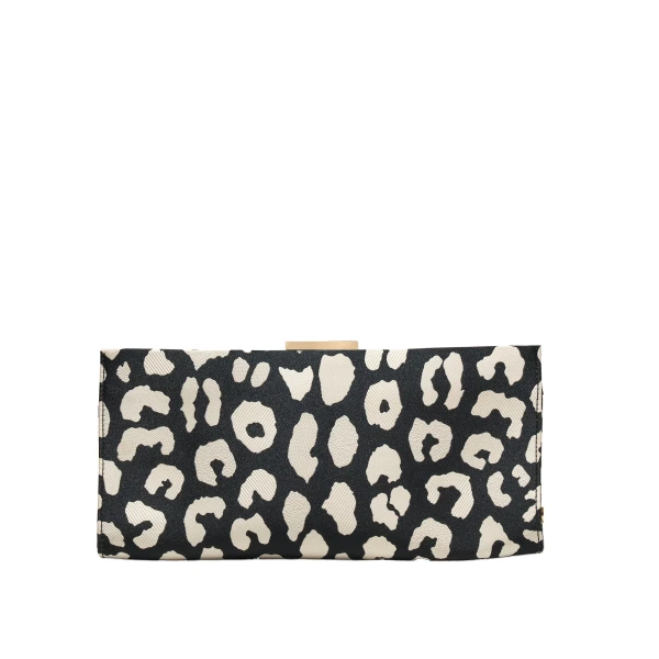 Carolina Herrera Pats Leopard Jacquard Clutch