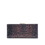 Carolina Herrera Pats Leopard Satin Clutch