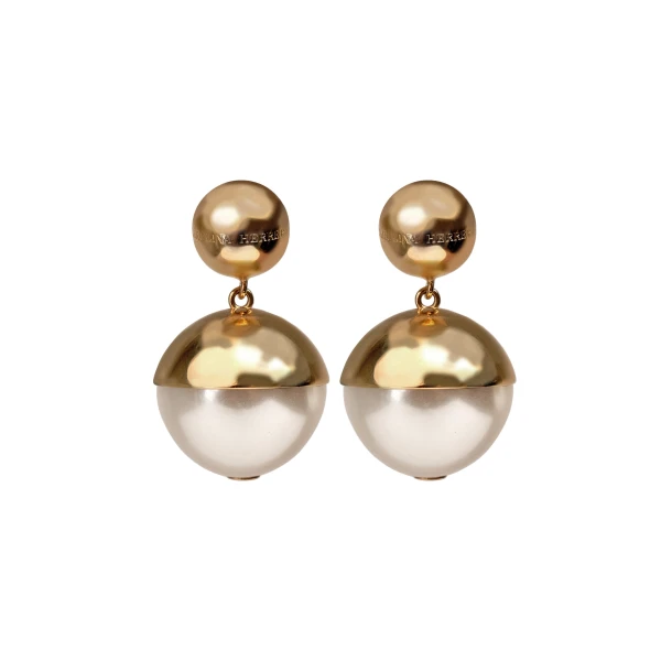 Carolina Herrera Pearl Drop Earrings