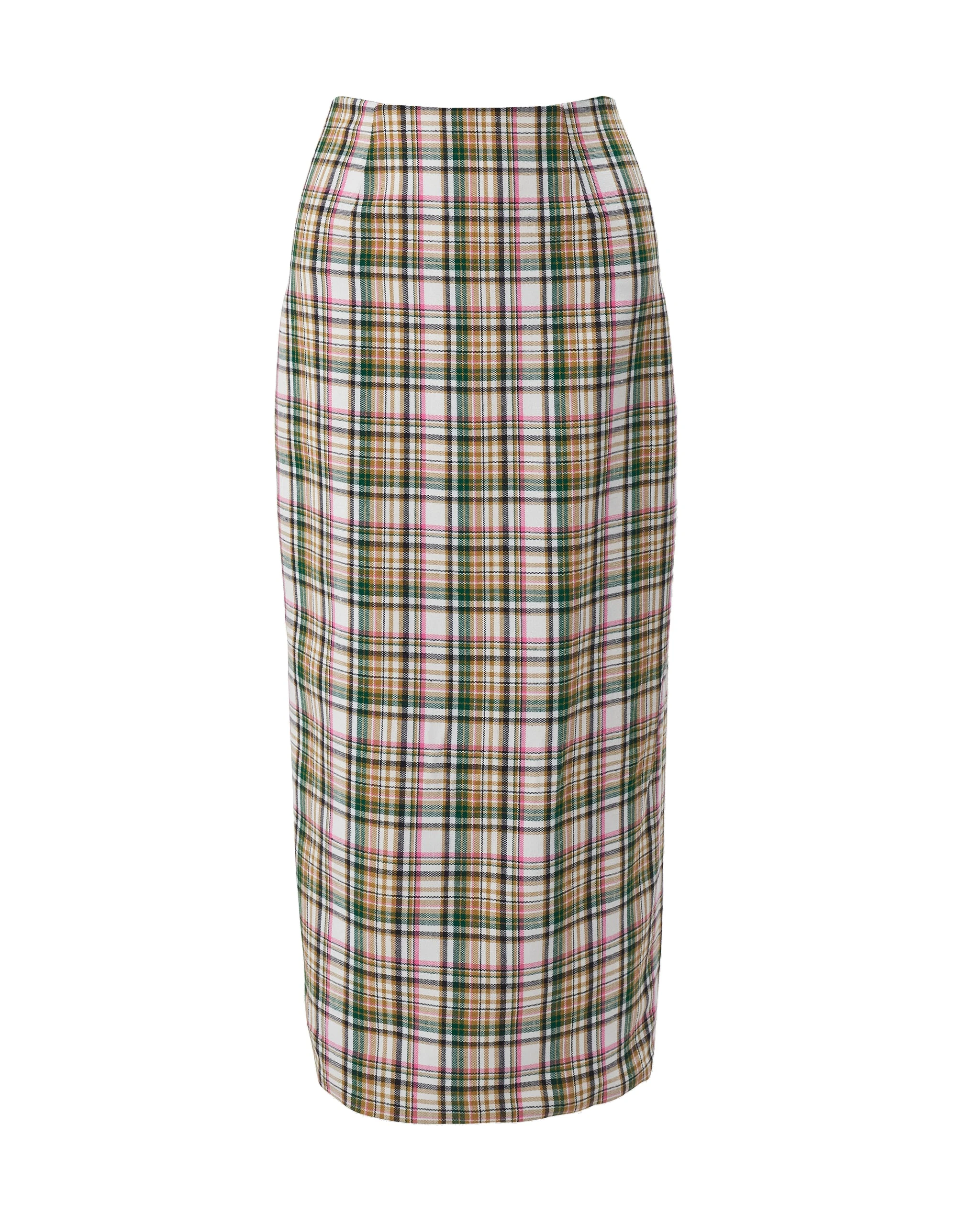 Carolina Herrera Plaid Midi Pencil Skirt | Skirts | Luxury Shoes Carolina Herrera Plaid Midi Pencil Skirt