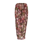 Carolina Herrera Poppy-Print Organza Maxi Dress