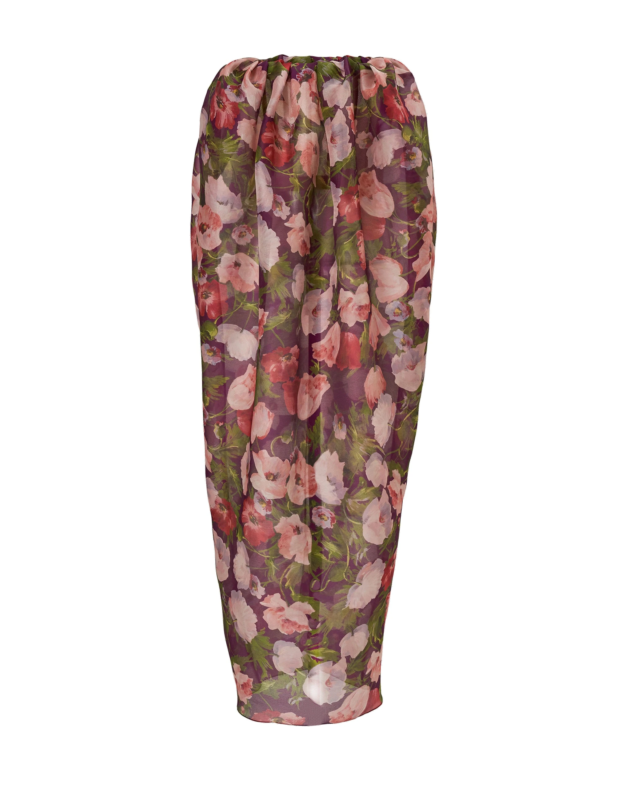 Carolina Herrera Poppy-Print Organza Maxi Dress | Dresses | Luxury Shoes Carolina Herrera Poppy-Print Organza Maxi Dress