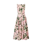 Carolina Herrera Rose-Print Midi Dress