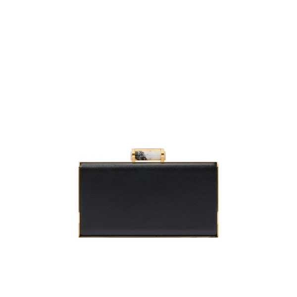 Carolina Herrera Scala Insignia Small Clutch in Black