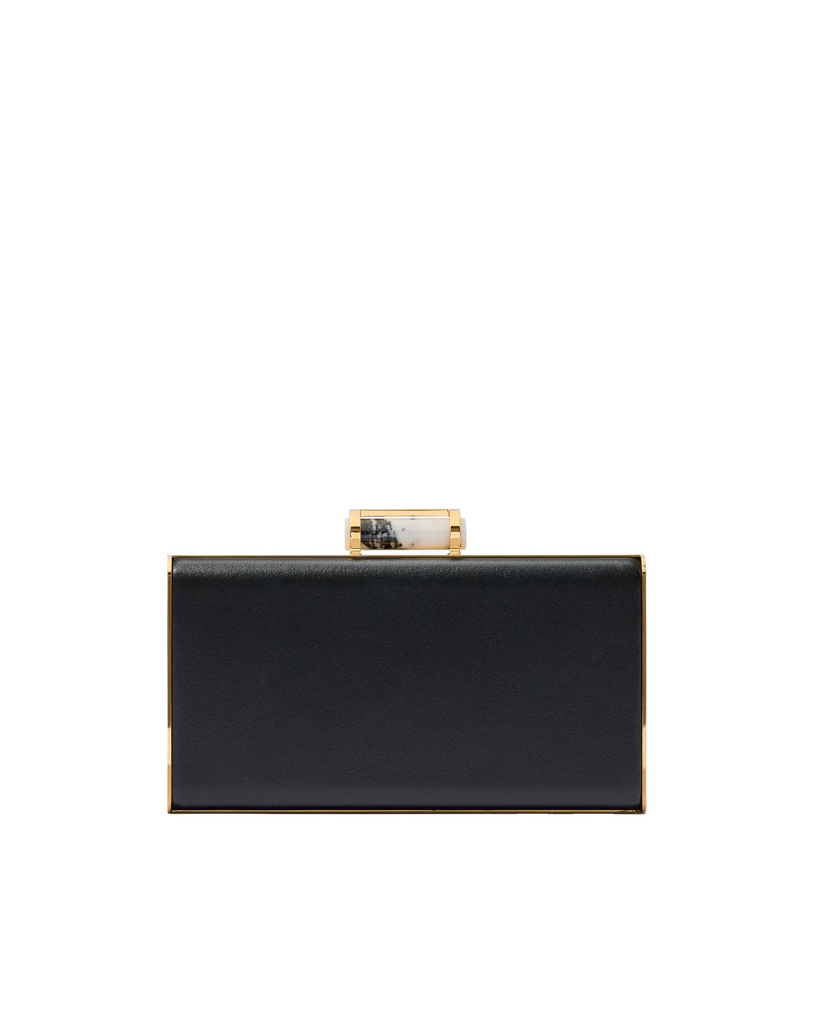 Carolina Herrera Scala Insignia Small Clutch in Black | Bags | Luxury Shoes Carolina Herrera Scala Insignia Small Clutch in Black