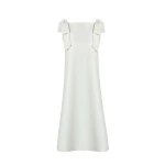 Carolina Herrera Shift Dress with Bows in White