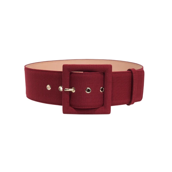 Silk Faille Icon Belt in Rioja