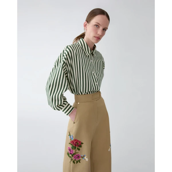 Carolina Herrera Striped Clara Shirt, view 4