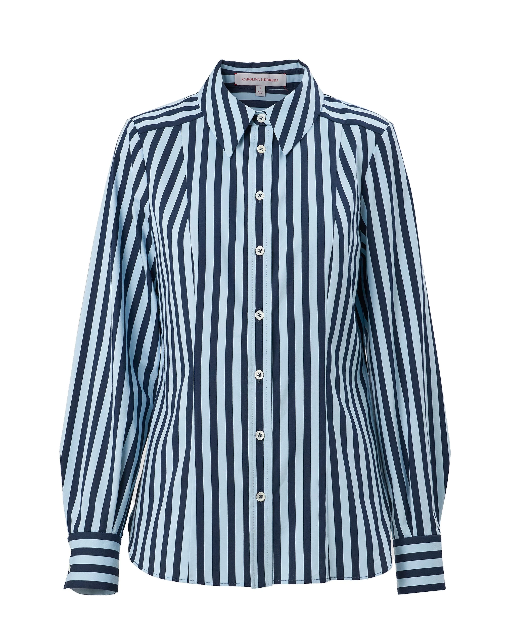 Carolina Herrera Striped Isabella Shirt | Tops | Luxury Shoes Carolina Herrera Striped Isabella Shirt