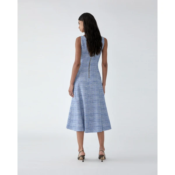 Carolina Herrera Tweed Midi Dress, view 3