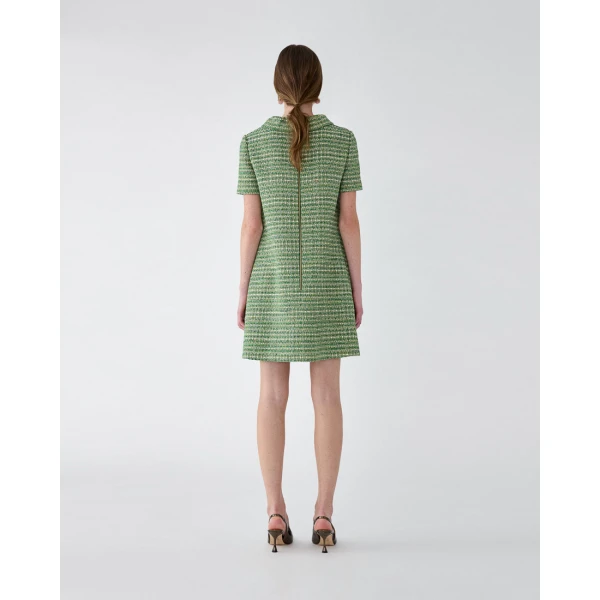 Carolina Herrera Tweed Mini Dress, view 3