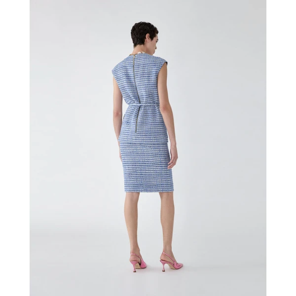 Carolina Herrera Tweed Pencil Skirt, view 3