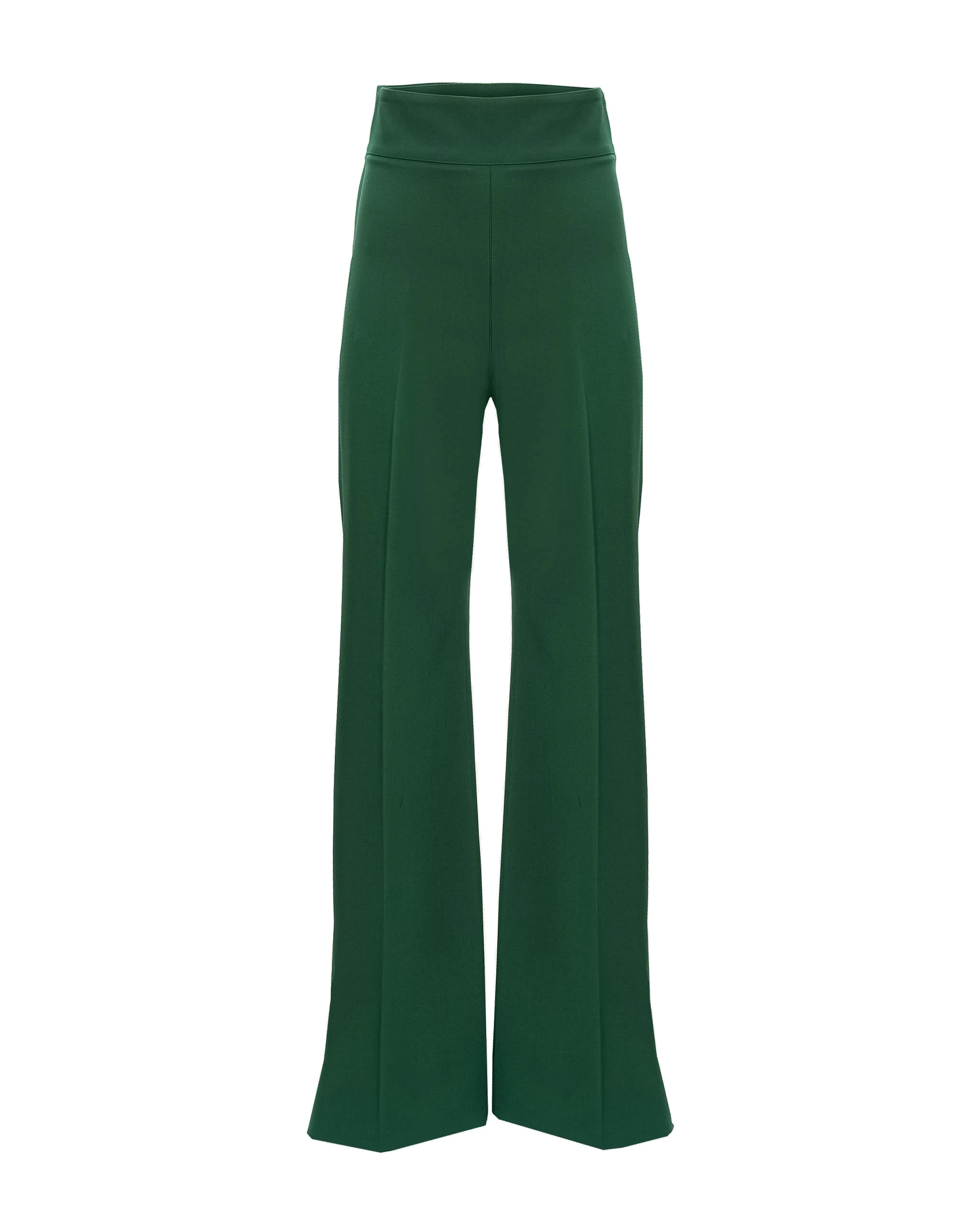 Carolina Herrera Wide-Leg Diane Pants in Racing Green | Pants | Luxury Shoes Carolina Herrera Wide-Leg Diane Pants in Racing Green
