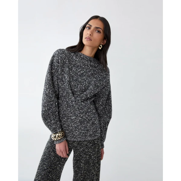 Carolina Herrera Wide-Leg Tweed Diane Pants, view 4