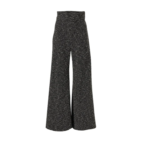 Carolina Herrera Wide-Leg Tweed Diane Pants
