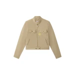 Casablanca Beige Desert Canvas Denim Jacket | Denim | Luxury Shoes 