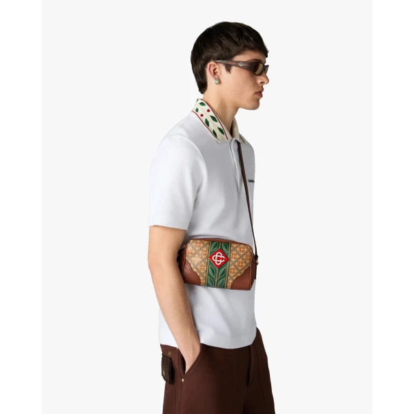 Casablanca Beige Monogram Crossbody Bag | Shoulder & Crossbody Bags | Luxury Shoes 