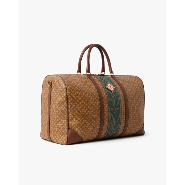 Casablanca Beige Monogram Weekender Bag | Totes & Top-Handle Bags | Luxury Shoes 