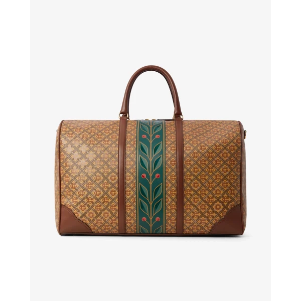 Casablanca Beige Monogram Weekender Bag | Totes & Top-Handle Bags | Luxury Shoes 