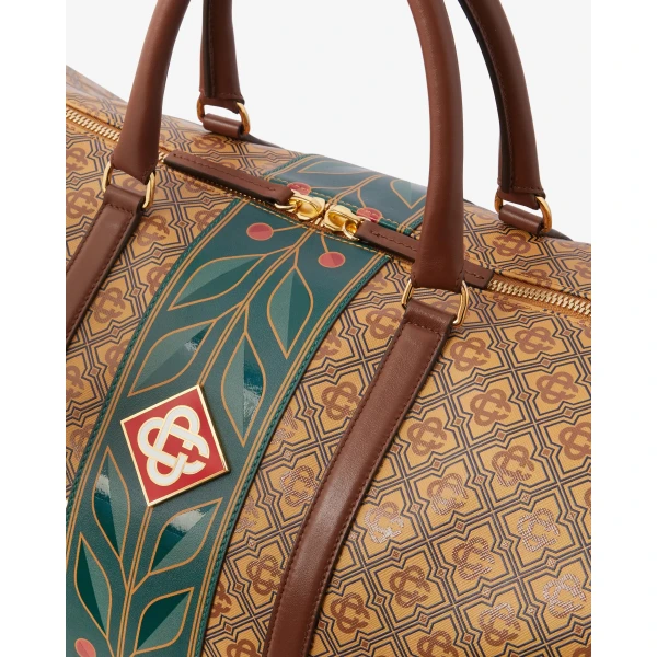 Casablanca Beige Monogram Weekender Bag | Totes & Top-Handle Bags | Luxury Shoes 