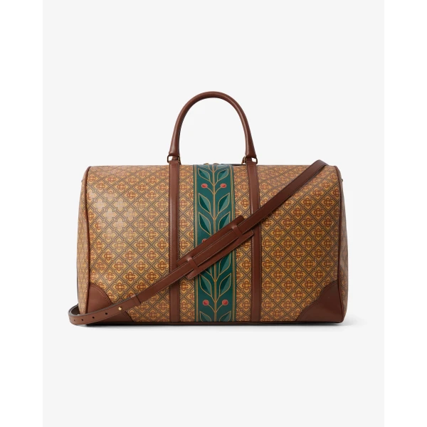Casablanca Beige Monogram Weekender Bag | Totes & Top-Handle Bags | Luxury Shoes 