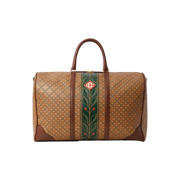 Casablanca Beige Monogram Weekender Bag | Totes & Top-Handle Bags | Luxury Shoes 