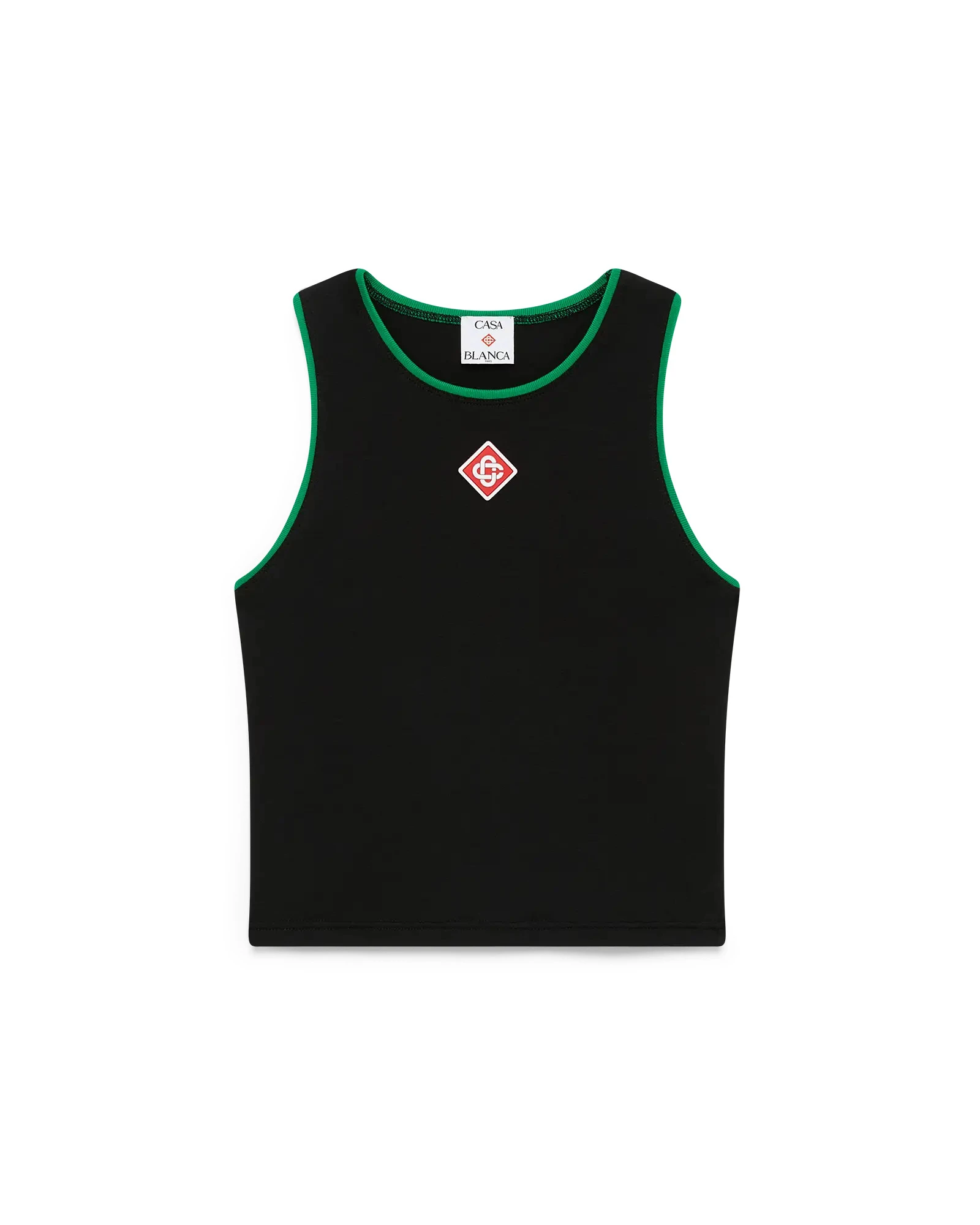 Casablanca Black Diamond Logo Baby Tank Top Casablanca Black Diamond Logo Baby Tank Top | Tank Top | Luxury Shoes