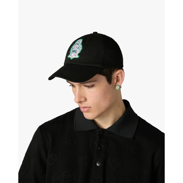 Casablanca Black Hotel Emblem Cap | Hats | Luxury Shoes 