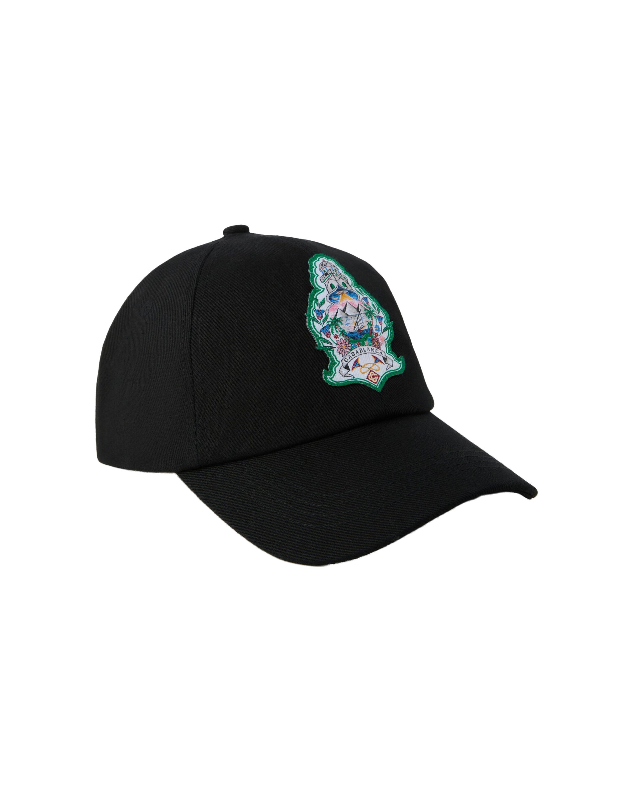 Casablanca Black Hotel Emblem Cap Casablanca Black Hotel Emblem Cap | Hats | Luxury Shoes