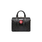 Casablanca Black Mini Monogram Weekender Bag | Totes & Top-Handle Bags | Luxury Shoes 