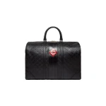 Casablanca Black Monogram Weekender Bag | Totes & Top-Handle Bags | Luxury Shoes 