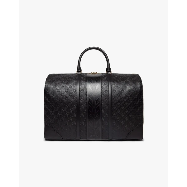 Casablanca Black Monogram Weekender Bag | Totes & Top-Handle Bags | Luxury Shoes 