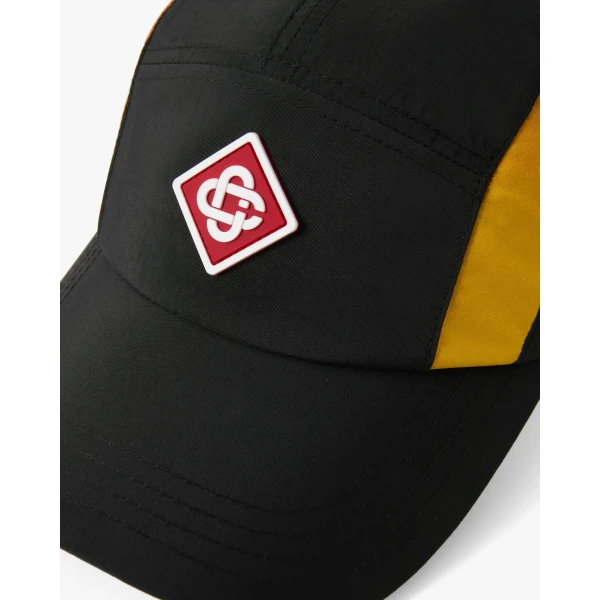 Casablanca Black & Orange Gradient Nylon Cap | Hats | Luxury Shoes 