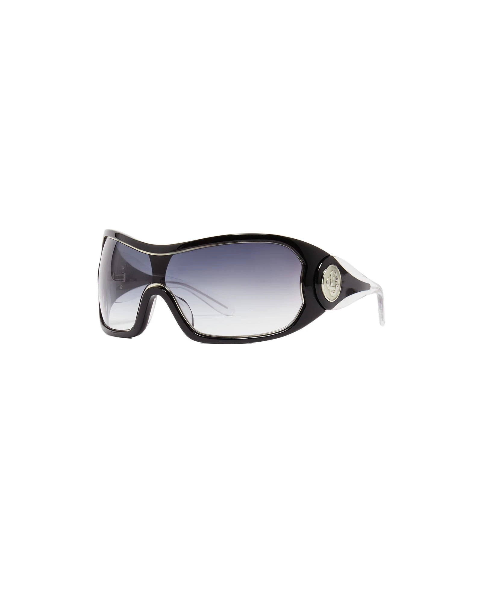 Casablanca Black Outline Shield Sunglasses Casablanca Black Outline Shield Sunglasses | Sunglasses | Luxury Shoes